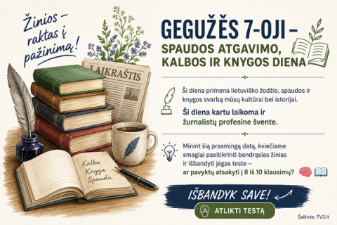 Žinių iššūkis gegužės 7-osios proga 2026