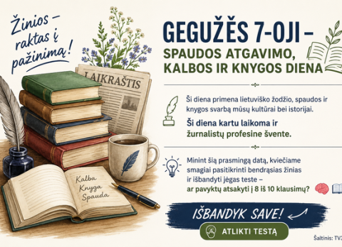 Žinių iššūkis gegužės 7-osios proga 2026